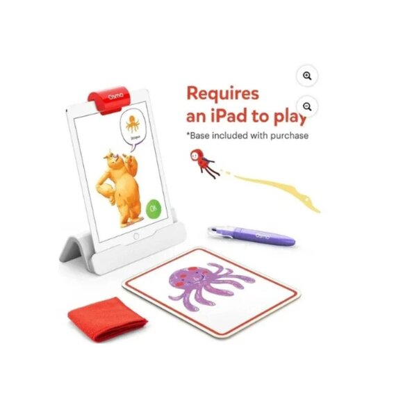 Osmo Monster Starter Kit iPad Base Drawing Board Erasable Marker Kids - Picture 2 of 4